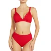 Amy Ribbed Triangle Bikini Top