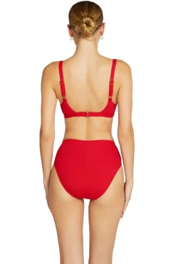 Amy Ribbed Triangle Bikini Top