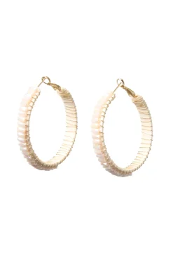 Beaded Hoop Earrings