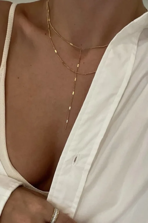 Camilla Dainty Lariat Chain Necklace