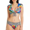 Cap Sleeve Crop Bikini Top