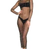 Champagne Nights Mesh Dress