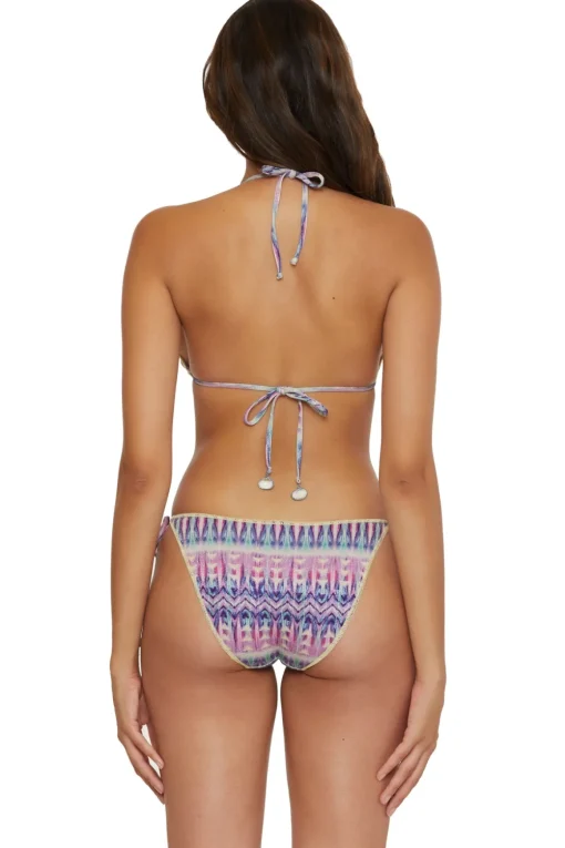 Cheryl Metallic Triangle Bikini Top
