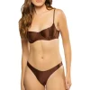 Cola Satin Underwire Bikini Top