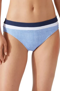 Colorblock Banded Hipster Bikini Bottom