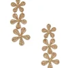 Crochet Flower Drop Earrings