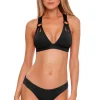 Cutout Banded Triangle Bikini Top