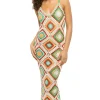 Diamond Crochet Midi Dress