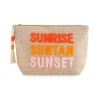 Embroidered Canvas Pouch