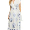 Embroidered Midi Dress
