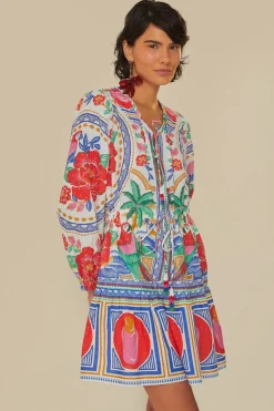 Flowers Beach Mini Dress
