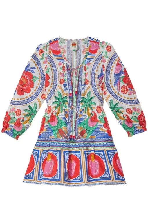 Flowers Beach Mini Dress