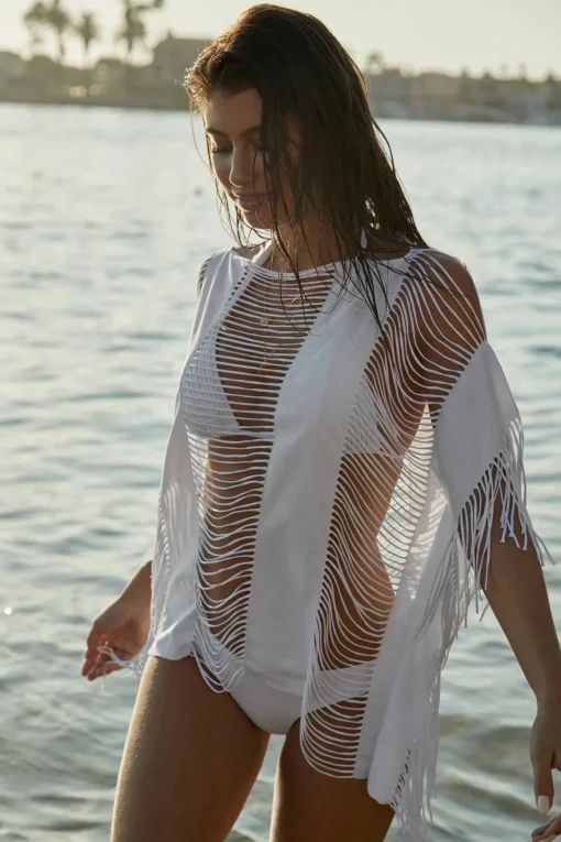 Fringe High Neck Tunic