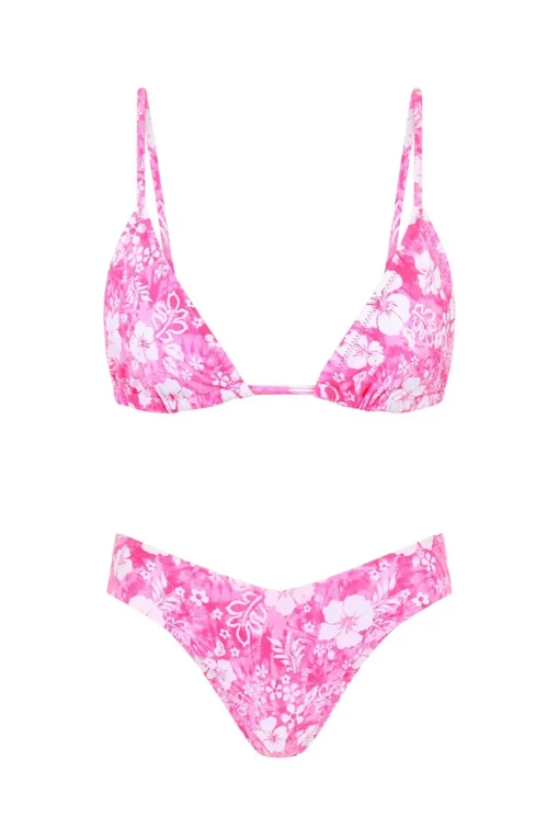 Island Blush Triangle Bikini Top
