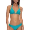 Luxe Stitch Sliding Triangle Halter Bikini Top