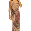 Mariah Strapless Midi Dress