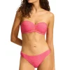 Mesh Effect Bandeau Bikini Top