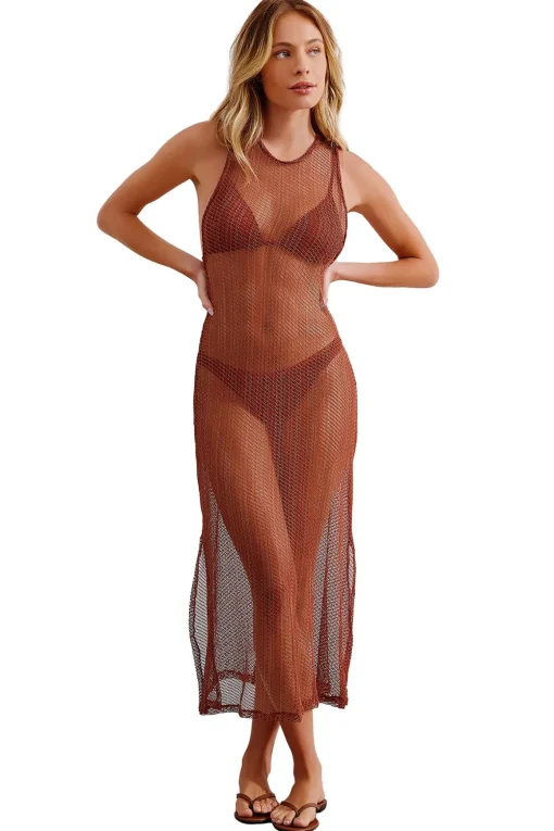 Mesh Midi Dress