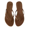 Metallic Thong Flip Flops