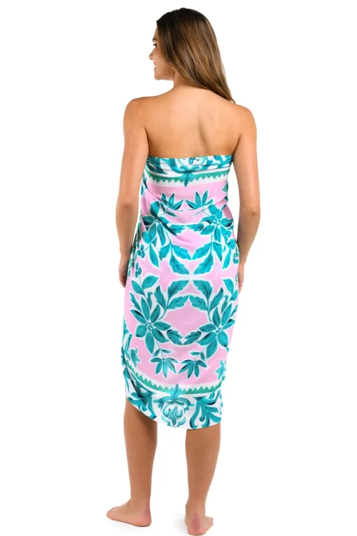 Opulent Palm Pareo Wrap Cover Up