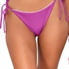 Pom Pom Hipster Tie Side Bikini Bottom