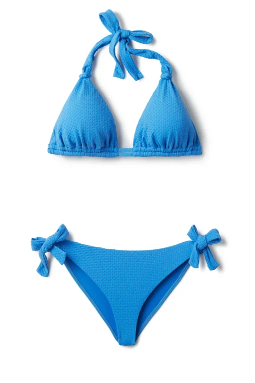 Riley Textured Halter Sliding Bikini Top