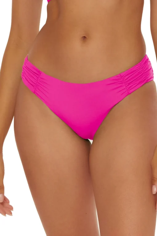 Shirred Tab Side Hipster Bikini Bottom