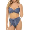 Sky Sparkle Hayden Bralette Bikini Top