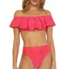 Trellis Off Shoulder Bandeau Bikini Top