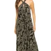 Twist Halter Maxi Dress