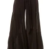 Wide Leg Bow Tie Pants