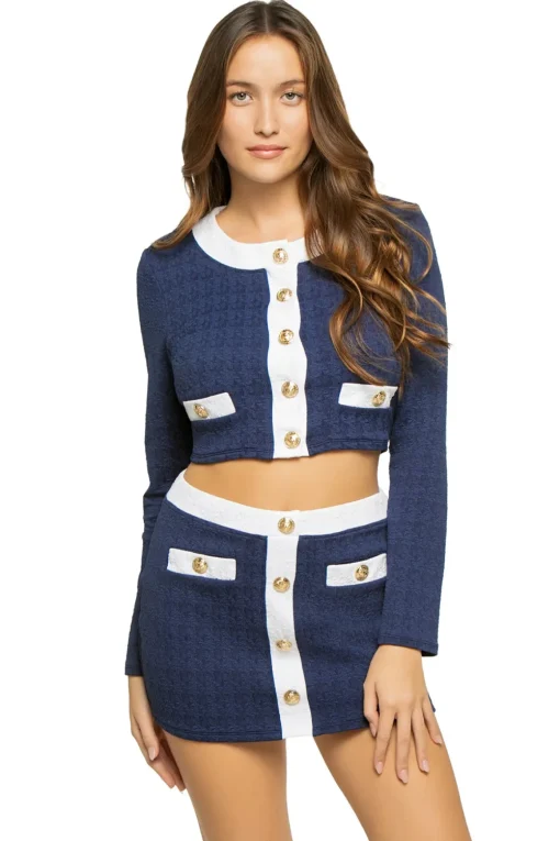 Adaline Colorblock Swim Cardigan