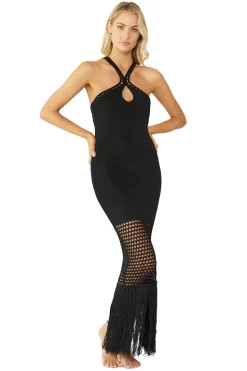 Adrienna Crochet Maxi Dress
