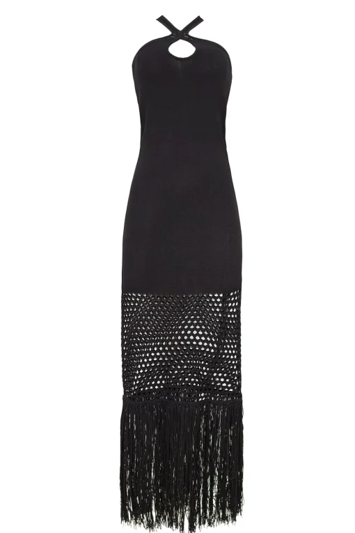 Adrienna Crochet Maxi Dress