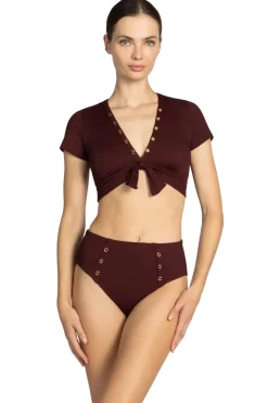 Amy Ribbed Raglan Bikini Top