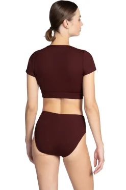 Amy Ribbed Raglan Bikini Top