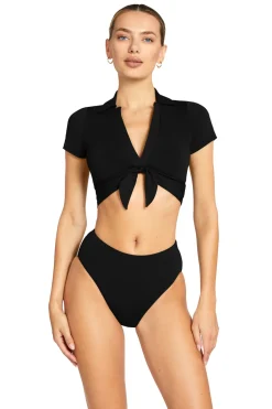 Ava Collared Bikini Top