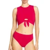Ava High Neck Tank Bikini Top