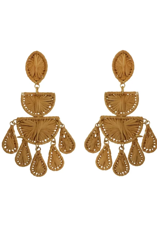 Bali Raffia Drop Earrings