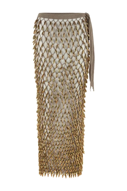 Crochet Beaded Convertible Dress