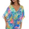 Deco Gardens V-Neck Mini Dress