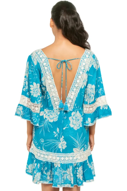 Deep V-Neck Mini Dress