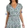 Deja-Blue V-Neck Mini Dress