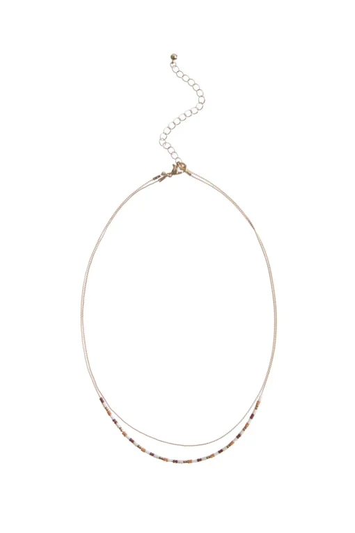 Double Row Beaded Necklace