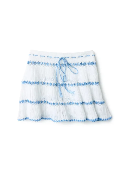 Elsa Hand-Crocheted Mini Skirt