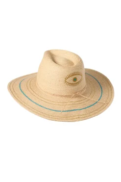 Embroidered Evil Eye Hat
