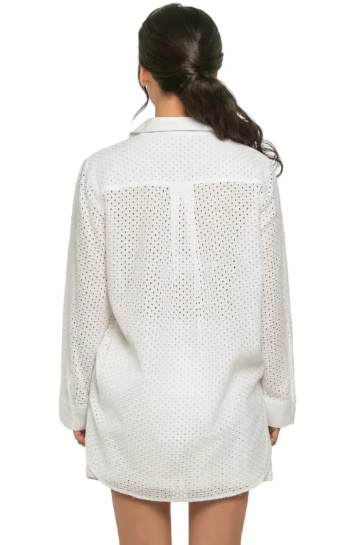 Eyelet Cove Boyfriend Shirt