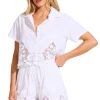 Flora Cropped Button Up Shirt