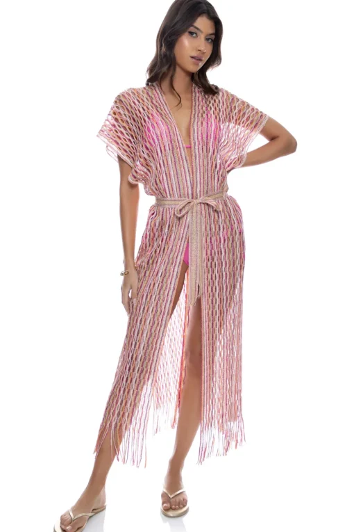 Fringe Long Kimono