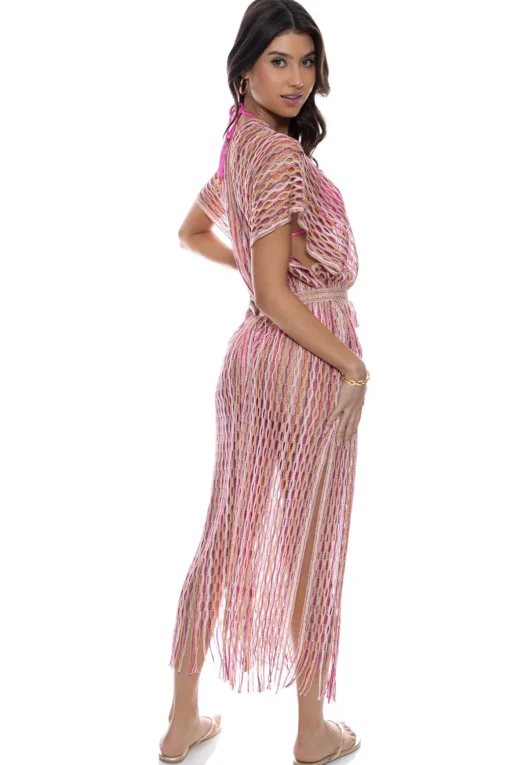 Fringe Long Kimono